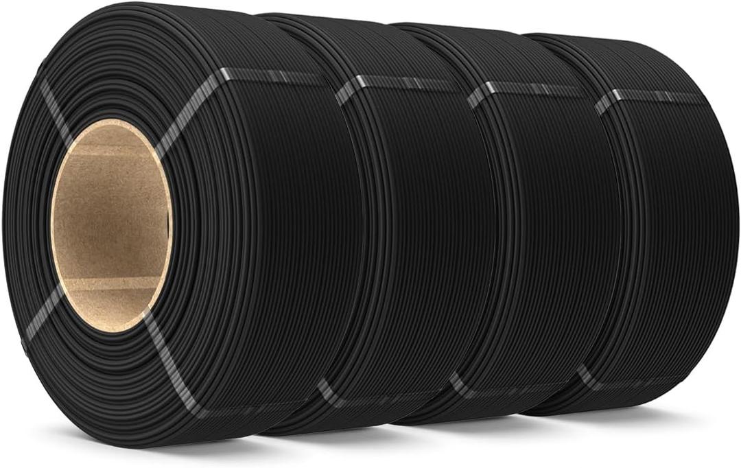 SUNLU Matte PLA Filament Refill 1.75mm 4KG, Black*4
