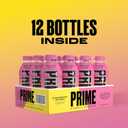 PRIME Hydration STRAWBERRY BANANA, Sports Drinks, Electrolyte Enhanced for Replenishing Fluids, 250mg BCAAs, B Vitamins, Antioxidants, Low Sugar, 16.9 Fl Oz, 12 Pack (EXP 03/05/26)