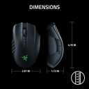 Razer Naga V2 Pro Wireless MMO Gaming Mouse: 19+1 Programmable Buttons w/Swappable Side Plates - HyperScroll Pro Wheel - Focus 30K Optical Sensor - Mouse Switches Gen-3-300 Hr Battery