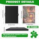 Feifeiya 20 Pockets Puzzle Folder 2000pcs Black 27x39