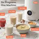 8-in-1 Nut Milk Maker Machine – Homemade Soy, Almond, Oat & Coconut Plant-Based Milk Maker – Delay Start, Keep Warm, Self-Cleaning – 20 oz