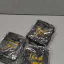 Honoson 30 Pcs Mini Gift Bag with Handle 4 x 2.75 x 4.5'' Small Thank You Bag Foil Paper Tote for Wedding Baby Shower Birthday Graduation Thanksgiving Party Favor Supplies (Black/Gold)