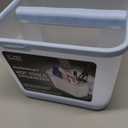 Madesmart Hot Tools Holder, Bath Collection Organizer for Curling Irons, Straighteners, Hair Dryers & Heat Styling Tools, Blue