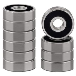 XIKE 626-2RS Sealed Ball Bearings 6x19x6mm Bearing Steel and Rubber Double Seals, Pre-Lubricated, 626RS Miniature Deep Groove Ball Bearing, Pack of 16. 