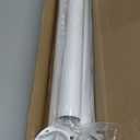 Closet Rods for Hanging Clothes, 17 to 54 Inch Heavy Duty Stepless Adjustable Closet Hanging Rod, 1.3 Inch Diameter Metal Closet Rod for Wardrobes Laundry Bedroom RV, White