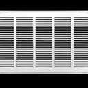 HVAC Premium 25 x 18 Duct Opening Steel Return Air Filter Grille, for 1-inch Filter, Removable Door, Flat Stamped HVAC Vent Cover Grille, Outer Dimensions 27.5 x 20.5