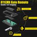 811LMX Gate Remote for liftmaster, 12-Code Switch Replaces 811LM, 811LMX Gate Opener Remote Compatible with 850LM/ 860LM Receivers, Using Security+ 2.0 Technology, 390 MHz and 315 MHz, 2pack