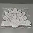 2 x Gatherfun Autumn Children School Party Decor, 12ct Fall Thanksgiving Paper Headbands - Color Your Own Turkey Activity Headbands, Thanksgiving Party Craft Activities & Turkey Party Favors