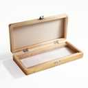 Wooden Microscope Slide Storage Box, Durable Specimen Storage Cabinet for 50 Slides, Laboratory Sample Kit, for Biological Science Lab Education- Ideal Accessories for Dexter Blood Slide Box