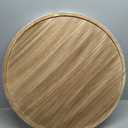 Gurfuy Round Ottoman Table Tray Round-24 - Rustic Wooden Serving Tray for Farmhouse Decorative Oversized Coffee Table Trays Living Room Kitchen Counter Breakfast Nature