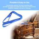 47" Leg Lifter-Multi-Loop Leg Lifting Assistance Strap for Leg Injury, Hip Surgery Recovery, Elderly,Non-Slip Wide Webbing with Aluminum Stay Getting Legs in and Out of Bed or Car (Blue)