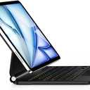 Keyboard Case for iPad Air 13 inch (M3 2025/ M2, 2024), iPad Pro 12.9 inch (3/ 4/ 5/ 6th Gen)，Magic-Style Magnetic – Floating Cantilever Stand – Backlit Keyboard Case with Multi-Touch Trackpad (Jet Black)