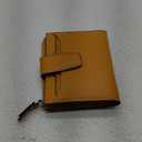 AINIMOER Women's RFID Blocking Leather Small Compact Bi-fold Zipper Pocket Wallet Card Case Purse with id Window