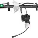 BOXI 741-649 Front Left Driver Side Power Window Regulator with Motor Fit for Dodge Dakota 2000-2004 Durango 1998-2003 5066431AC 55256419AH 55256419AK