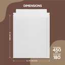 180 Pack 12.75x15 Inches Rigid Mailers Self Adhesive White Cardboard Mailers Used as Mailing Supplies for Mailing Documents, Photos, CDs, Magazines and Literature, Pack of 180