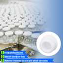 4 x Silicone Hole Plugs, 5.5mm Diameter Snap-in Locking Plugs, Round Hole Covers, Elastic Waterproof Plugs for Bathtub JetsAutomotive & PlumbingWhite30 Pack