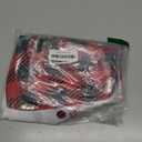 CosyBright Christmas Sheer Curtain 84 Inch Length 2 Panels Light Filtering Snowflake Window Curtain Red Sheer Voile Curtains Xmas Ball Glitter Sparkle Snow Rod Pocket Window Treatment for Living Room