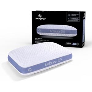 Bedgear Balance Performance Pillow  2.0 - Moisture Wicking Bed Pillow for All Sleep Positions - Medium Firmness Bed Pillow - Washable Removable Cover  20" W x 26" L x 5.75" H