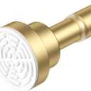 AIZESI Gold Tension Curtain Rod 30-63Inch 1PC,Spring Tension Rod No Drilling Non-Slip Adjustable Tension Curtain Rod, Spring Loaded Rod Extendable Tension Rod For Windows Doorway Bedroom