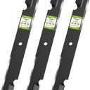 038-6050-00 Lawn Mower Blades for Bad Boy Exmark Gravely Hustler Toro 60" Deck Lawn Mower, High Lift Mulching Lawn Mower Blade, Replacement Part 038-2007-00,038-6002-00, 30227-60, 30227-60V(3Packs)