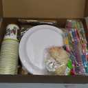 323 Luau Party Decorations, Hawaiian Party Decorations Kit For Adults - "ALOHA"&"HAPPY BIRTHDAY" Banner, Balloons, Cake Topper, Straws, Table Skirt, Dinnerware Set For 25 Guests (Tropical)