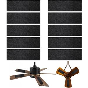 20 Pack Ceiling Fan Filters for Blades - Ceiling Fan Air Purifier Pads - Activated Coconut Carbon Ceiling Fan Filter Accessories Dust Catcher
