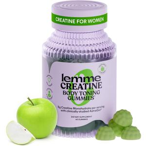 Lemme Creatine Monohydrate Gummies Sour Apple (60 Gummies)