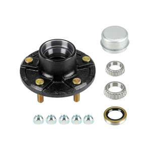 Youxmoto Trailer Idler Hub kit 5 on 5, 5-Hole, 5" Bolt Circle Idler Hub for 3,500 lb. Axles, Replacement Trailer Brake Hub Drum Assembly for Rvs; (for L68149 and for L44649 Cone Bearings)