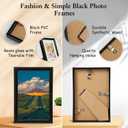 Redbaker 24 Pack 3.5 x 5 In Picture Frames Bulk Black Photo Display Frames for Wall Mount Tabletop Home Office School Display Mother's Day Wedding Anniversary Favor Gift
