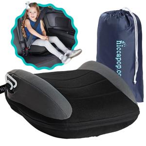 Hiccapop UberBoost Inflatable Booster Car Seat | Blow up Narrow Backless Booster Car Seat for Travel | Portable Booster Seat for Toddlers, Kids, Child | Black/Gray Hiccapop UberBoost Inflatable Booster Car Seat | Blow up Narrow Backless Booster Car Seat for Travel | Portable Booster Seat for Toddlers, Kids, Child | Black/Gray