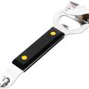 Zemcxney 4-in-1 Can Punch Bottle Opener Classic Stainless Steel Manual Can Opener for Liquid with Cap Catcher, Can Tapper Church Key for Camping and Traveling 1 Pack