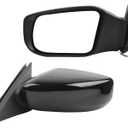 Dasbecan Left Driver Side Mirror Compatible with Nissan Altima 2013-2018 Sedan Non-Heated Non-Folding Power Adjustable Glass Replaces NI1320223 963023TH0A Black 3Pins