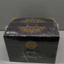 Stash Box Bamboo Storage Box with Combination Lock  Wooden Organizer Box with Removable Tray, Glass Jars & Accessories, Decorative Lockable Bamboo Box with Lid,Home Kitchen Pantry Stashbox Dark Brown