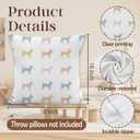 2 x Colorful Chihuahua Throw Pillow Covers 18x18, Chihuahua Gifts for Women Men, Dog Lovers Gifts Decorative Pillow Covers, Cute Dog Pillowcases Cushion Case for Home Couch Bedroom Decor