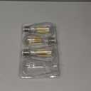 Ascher LED Edison Bulbs 6W, Equivalent 60W, High Brightness Cool White 4000K, 700 Lumens, ST58 Vintage LED Filament Bulbs with 80+ CRI, E26 Base, Non-Dimmable, Clear Glass, 3 Packs