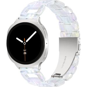 YGTIECS Resin Strap Only Compatible with Samsung Galaxy Watch 8 Band 40mm 44mm, for Galaxy Watch 8 Classic Band 46mm, 20mm Soft Resin Replacement for Samsung Watch 8 Bands/Watch 8 Classic Band