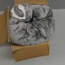 Bedsure GentleSoft Sherpa Fleece Throw Blanket for Couch, Non-Heated, Thick & Warm Cozy Blanket for Winter, Soft Fuzzy Plush Throw Gifts for Women and Men, Grey, 50x60 Inches