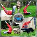 20115E-B 0.065" Dual Line Replacement String Trimmer Line Spool Compatible with Harbor Freight 20115E-B Bauer Corded 5.5 Amp 15 Inch String Trimmer, 27ft (4 Spool+1 Cap)