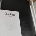 ChooChoo End Side Table, Modern End Table with Storage Shelf, X-Design Side Table Living Room (Black)