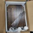 FourFurPets 26.7in Large Cat Tree Tower Condo, Cat Scratch Posts for Indoor Cats, Big Plate, Three 23.6in Full Sisal Scratching Posts, Rustic Brown