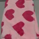 Valentines Pillow Covers 18x18 Inch Set of 2 - Plush Faux Fur Rose Hearts Valentines Day Jacquard Throw Pillow Covers Decorations Soft Home Decor for Couch, Sofa, or Bed