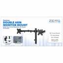 ZGEAR Connect Desktop Doubl Arm Monitor Mount