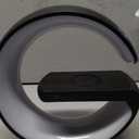 BKDRL Bluetooth Speaker Wireless Charger with Portable Small Mini Speaker,Wireless Atmosphere Lamp,Multifunctional RGB Night Light Alarm Clock & Charging Station,App Control (Black) (ZORAST-803)