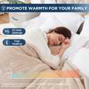 Westinghouse Electric Blanket Twin, Heated Blanket Twin Size with 10 Heating Levels and 1 to 12 Hours Heating Time Settings, Flannel to Sherpa Reversible, Machine Washable (62" x 84", Beige)