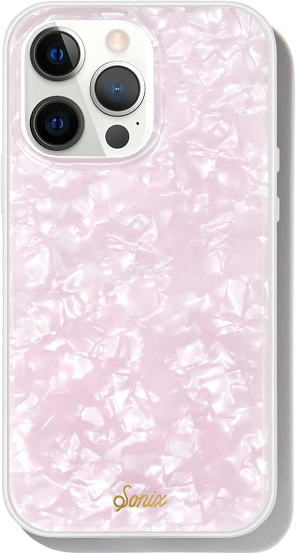 Sonix Phone Case for iPhone 13 Pro | 10ft Drop Tested | Pink Tortoiseshell Print | Pink Pearl Tort