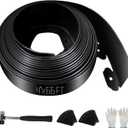 No Dig Landscape Edging 66FT, 4 Inch Plastic Edging for Landscaping with 200 Spikes, for Garden, Lawn, Flower Beds and Yard, Black