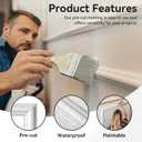 Upick Wall Molding Kit, Pre-Cut Peel and Stick Paintable Wainscoting Panels, Decorative Trim for Accent Walls (20"x50", 6-Frame Set), 20"W x 50"H + 40"W x 50"H