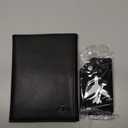 Pilot Wallet Passport Holder RFID Blocking Nappa Leather Travel Wallet, Stylish Travel Companion for Aviation Professionals (Black)