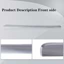 CarPartsDepot Hood Panel Molding Chrome Trim Compatible for 2006-2010 Ford Explorer FO1235105 6L2Z16856AA