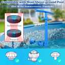 Dual Spray Pool Fountain with Adjustable Waterfall Aerator & Sprinkler, Universal Fit for Above Ground Pools, Swimming Pool Chiller Cools 10F, Swimming Pool Accessories Pool Decor